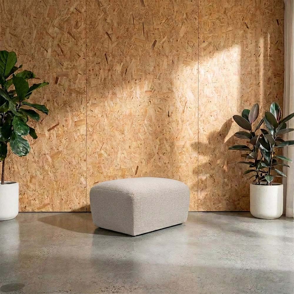 Saxon Fabric Ottoman
