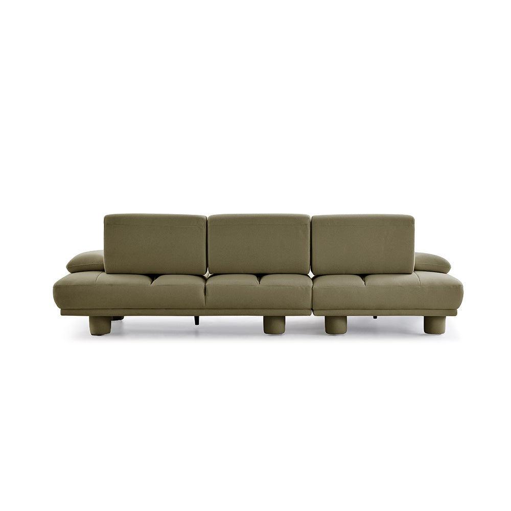 Stella Fabric Left Side Facing Chaise Lounge Sofa Bed