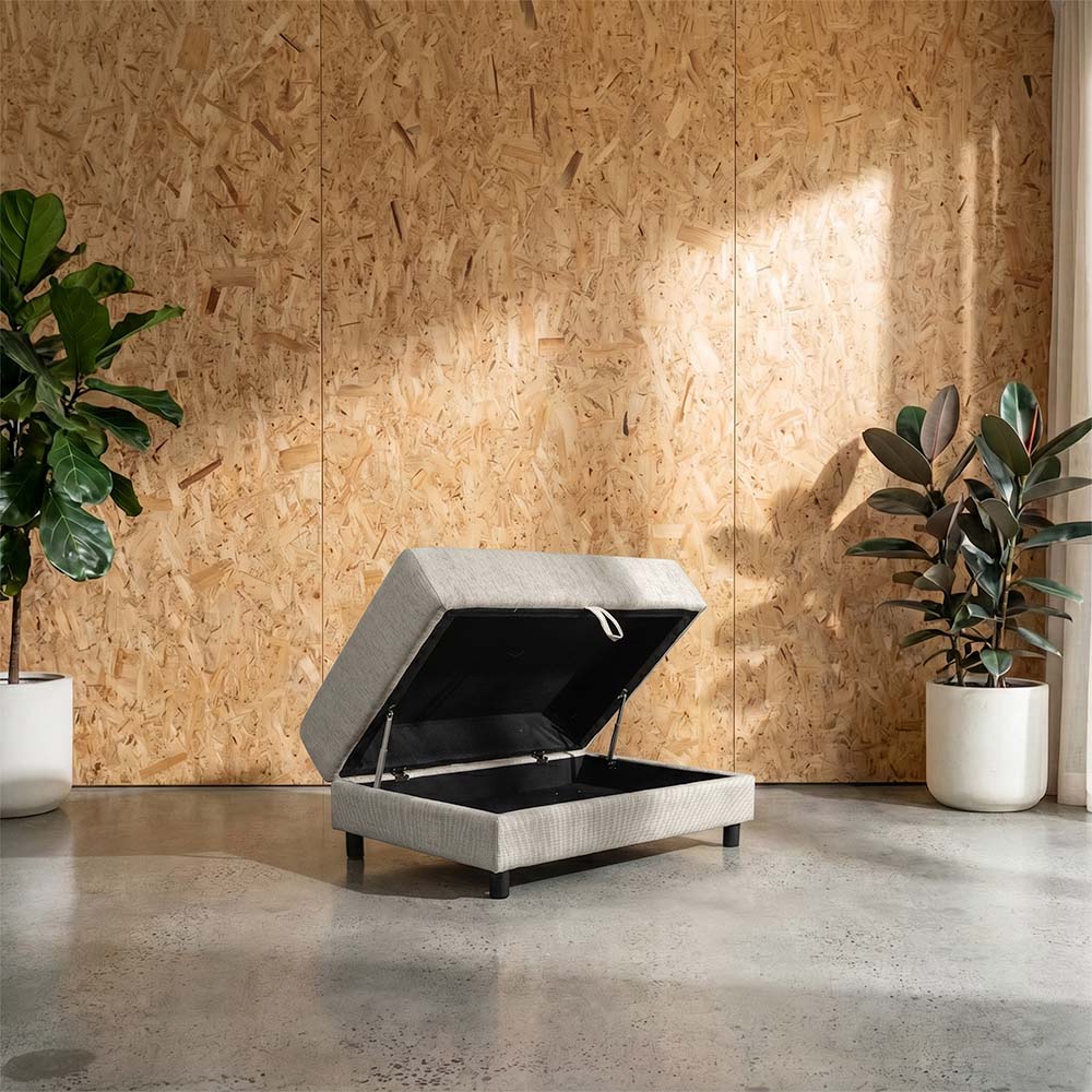 Storage Fabric Ottoman