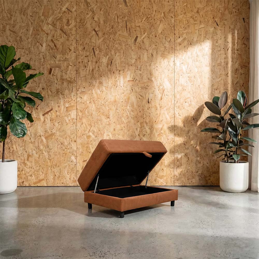Storage Fabric Ottoman