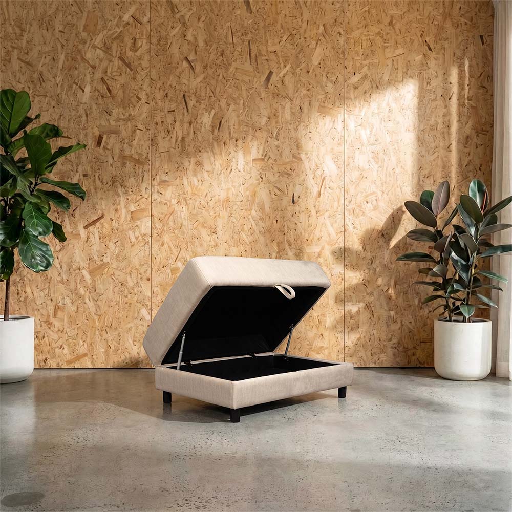 Storage Fabric Ottoman