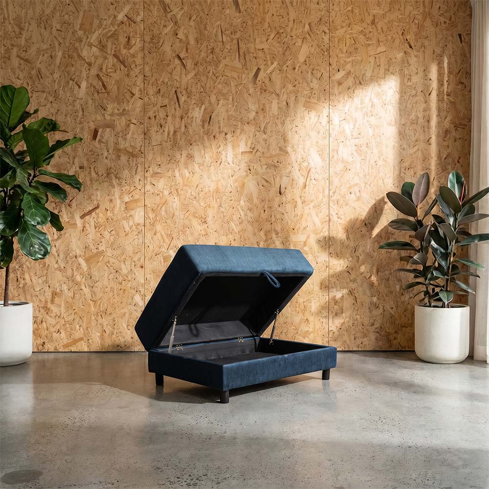 Storage Fabric Ottoman