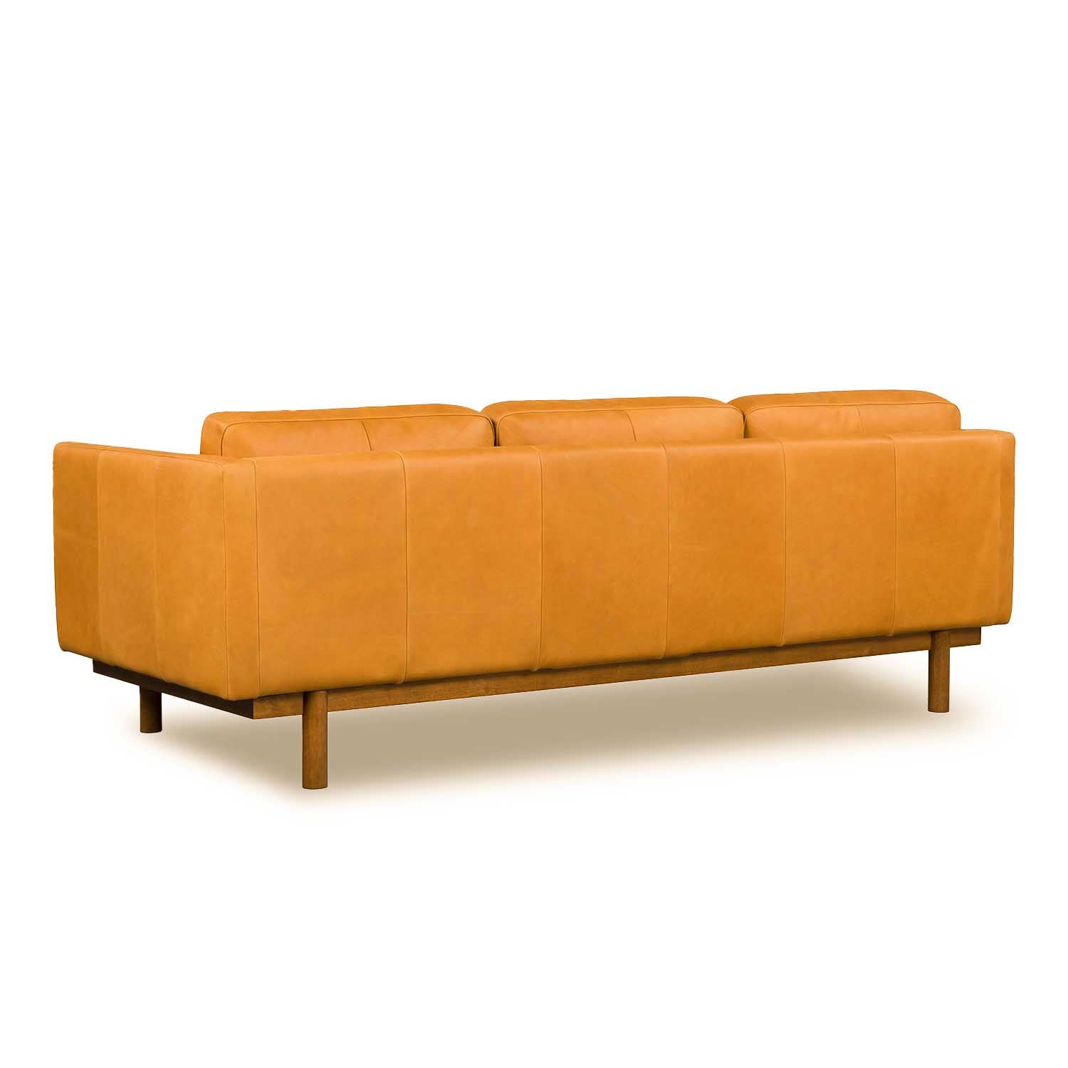 Strada Leather 3 Seat Sofa