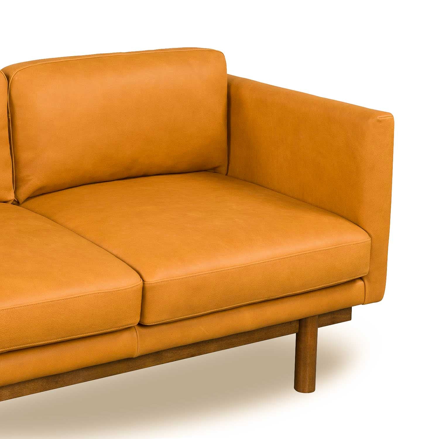 Strada Leather 3 Seat Sofa