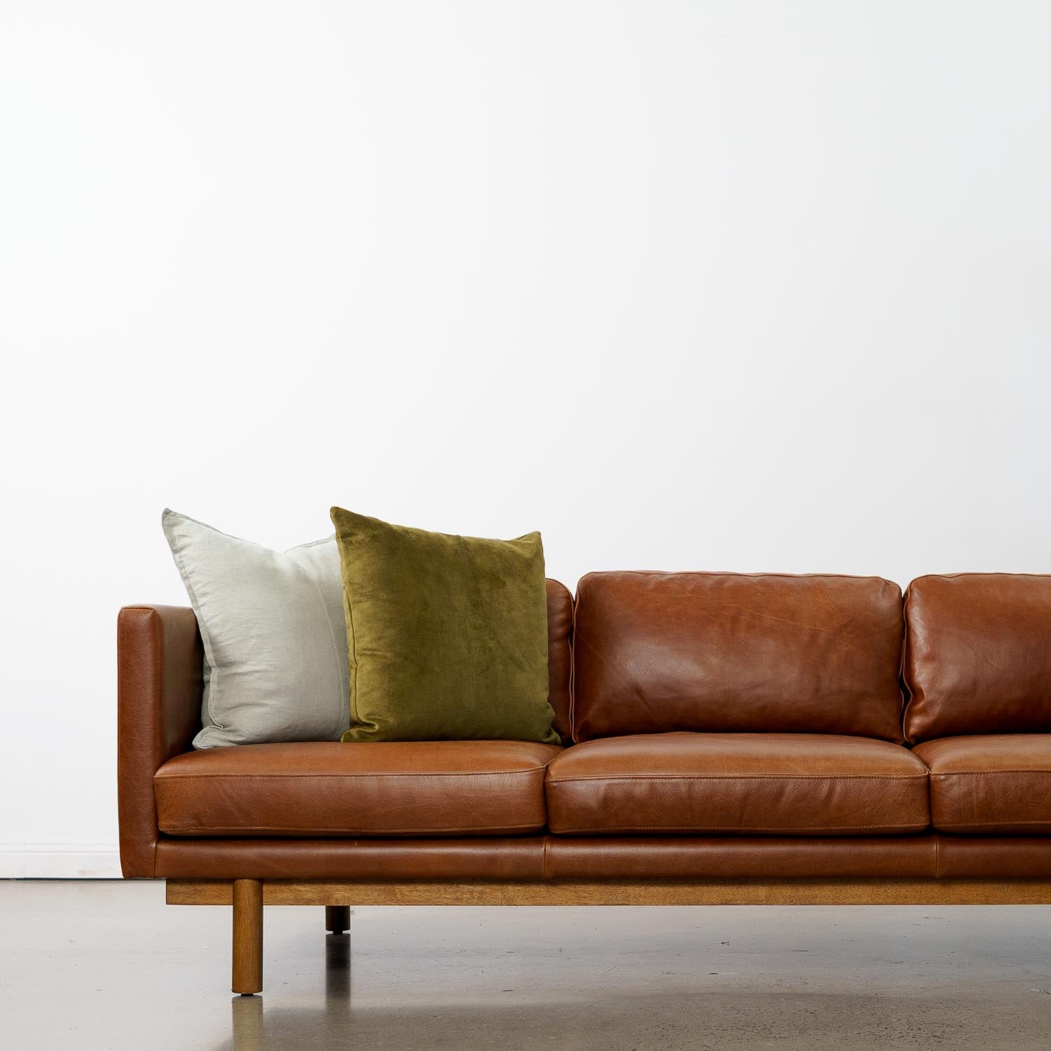 Strada Leather 3 Seat Sofa