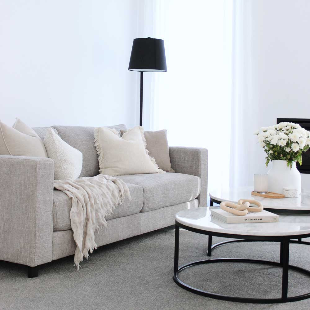 Alex Fabric 3 Seat Sofa