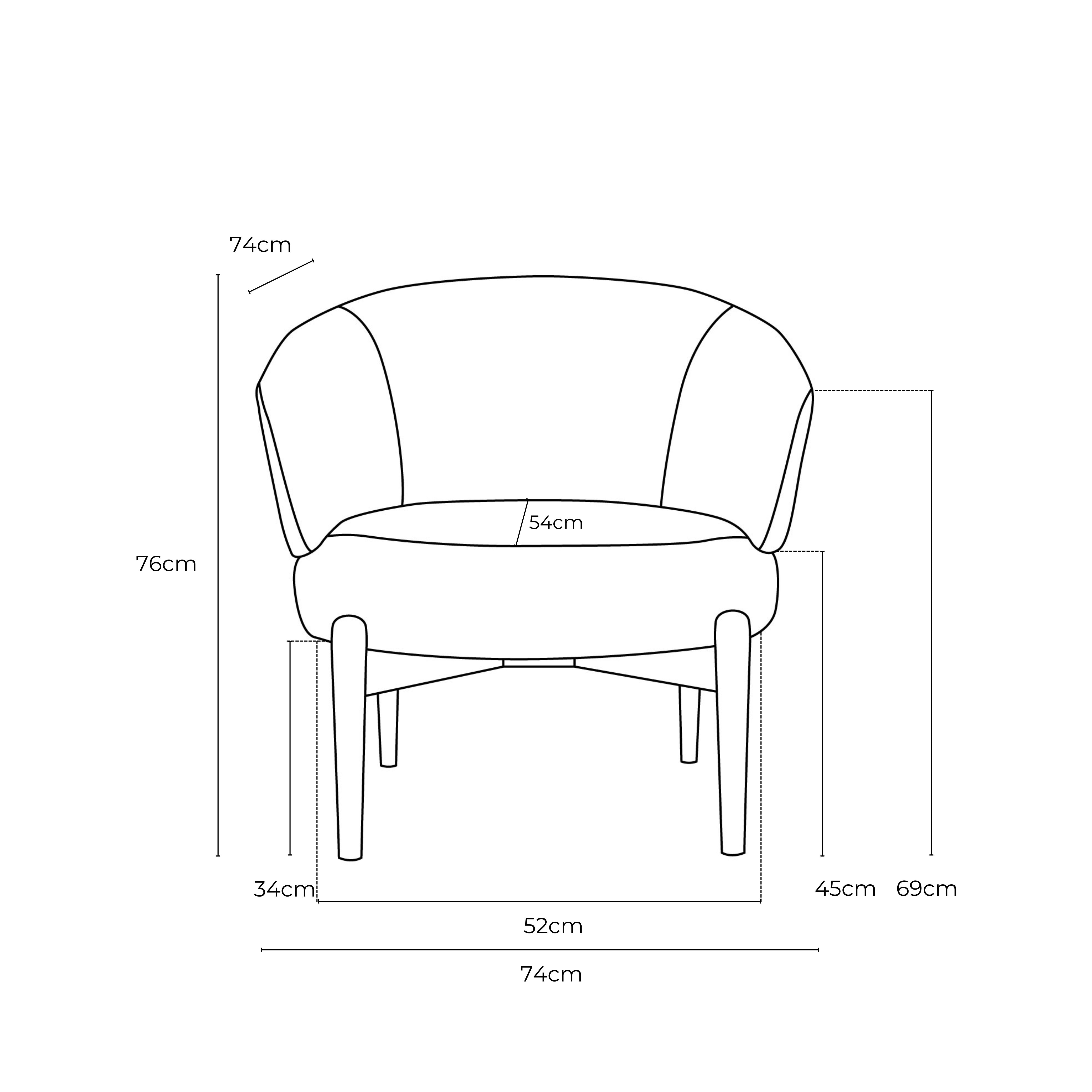 Sylvie Fabric Chair