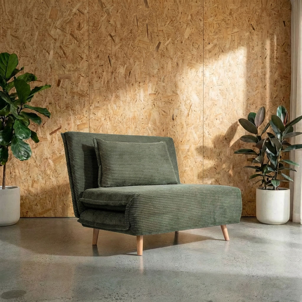Leonard Corduroy 1 Seat Sofa Bed