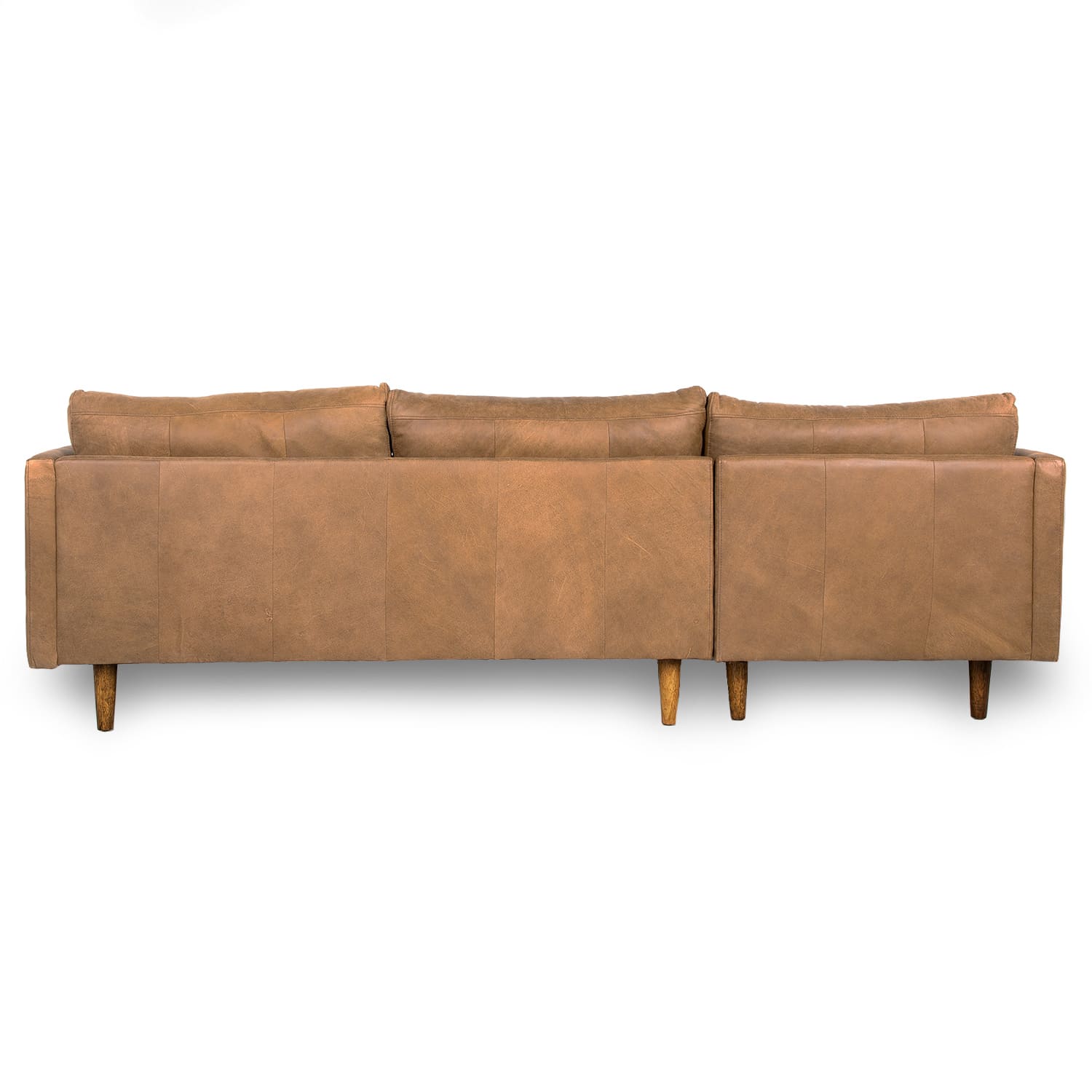 Jordie Leather Left Side Facing Chaise Lounge