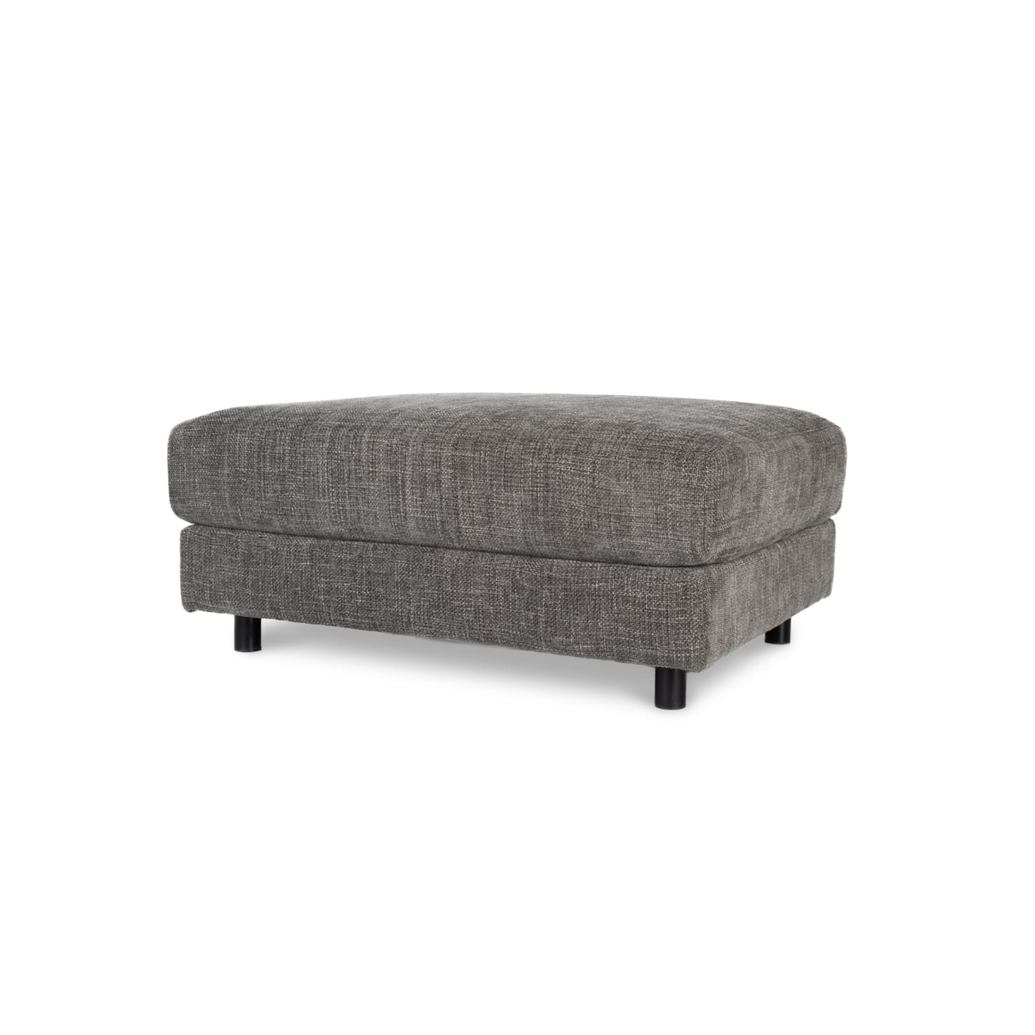 Alex Fabric Ottoman in Hastings Bark Online Warehouse Sale