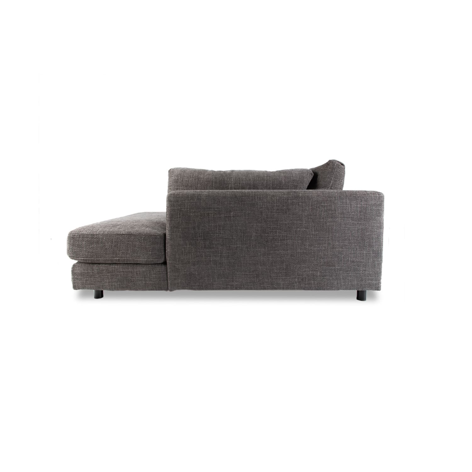 Alex Fabric Right Side Facing Chaise Lounge in Hastings Bark Online Warehouse Sale