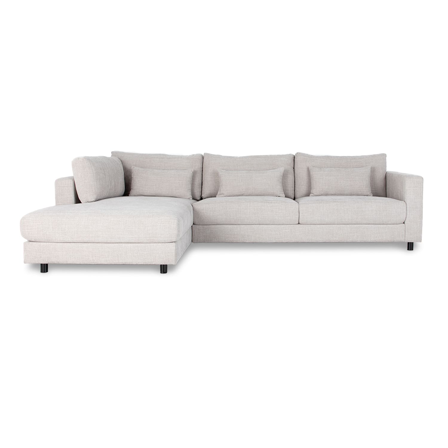 Online Warehouse Sale Alex Fabric Left Side Facing Chaise Lounge in Hastings Sand