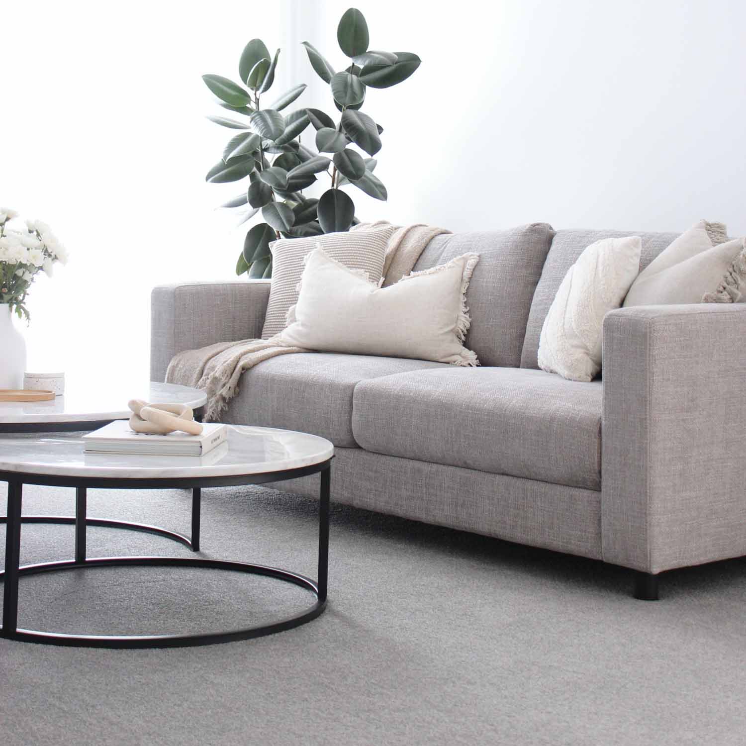 Alex Fabric 3 Seat Sofa