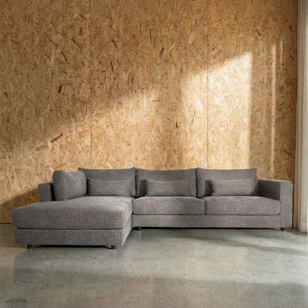 Alex Fabric Left Side Facing Chaise Lounge