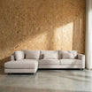 Alex Fabric Left Side Facing Chaise Lounge