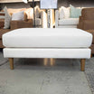 Imperfect Anna Fabric Ottoman in Talent Shell