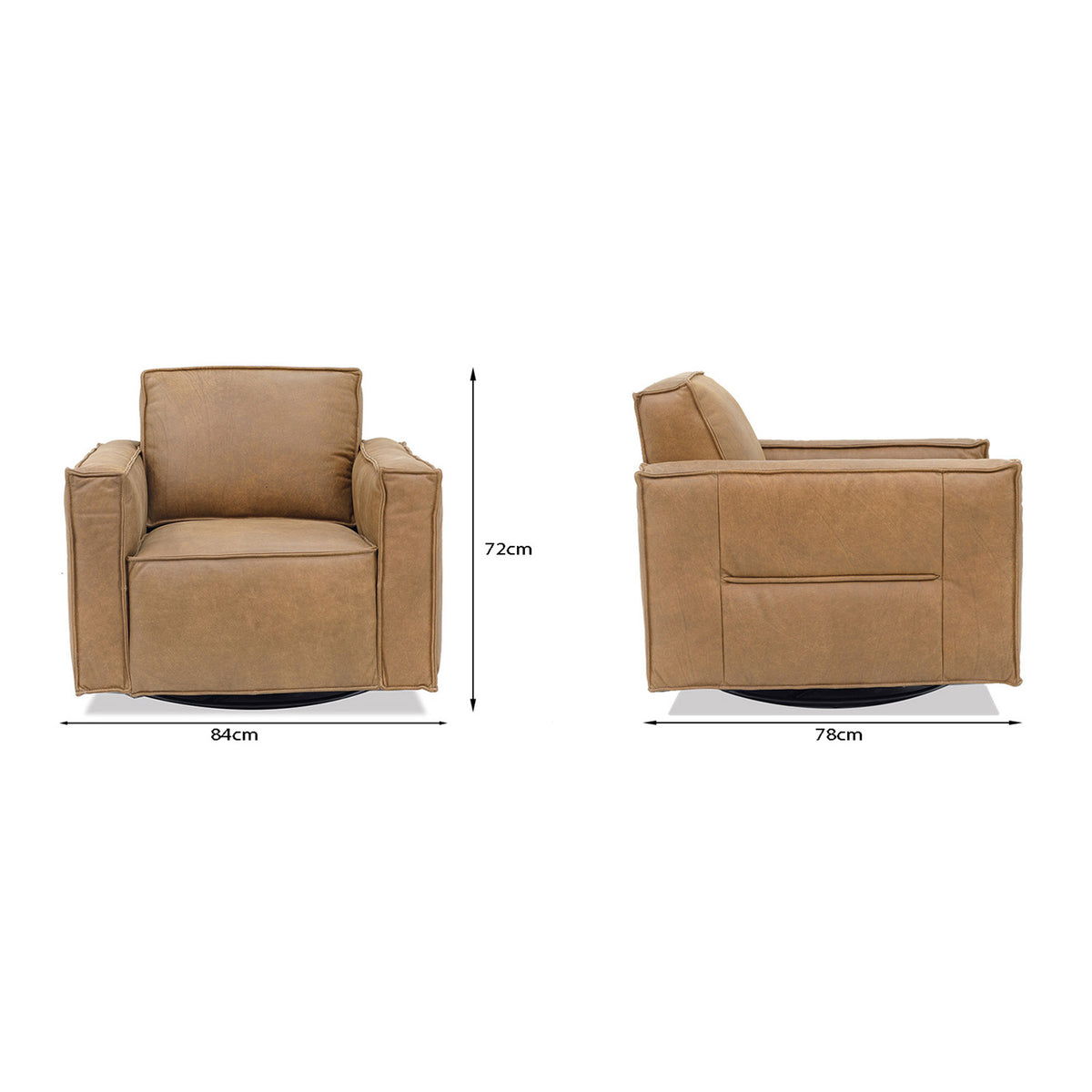 Archie Leather Swivel Chair - Chair from Secret Sofa - Just $1299.00! Shop now at Secret Sofa