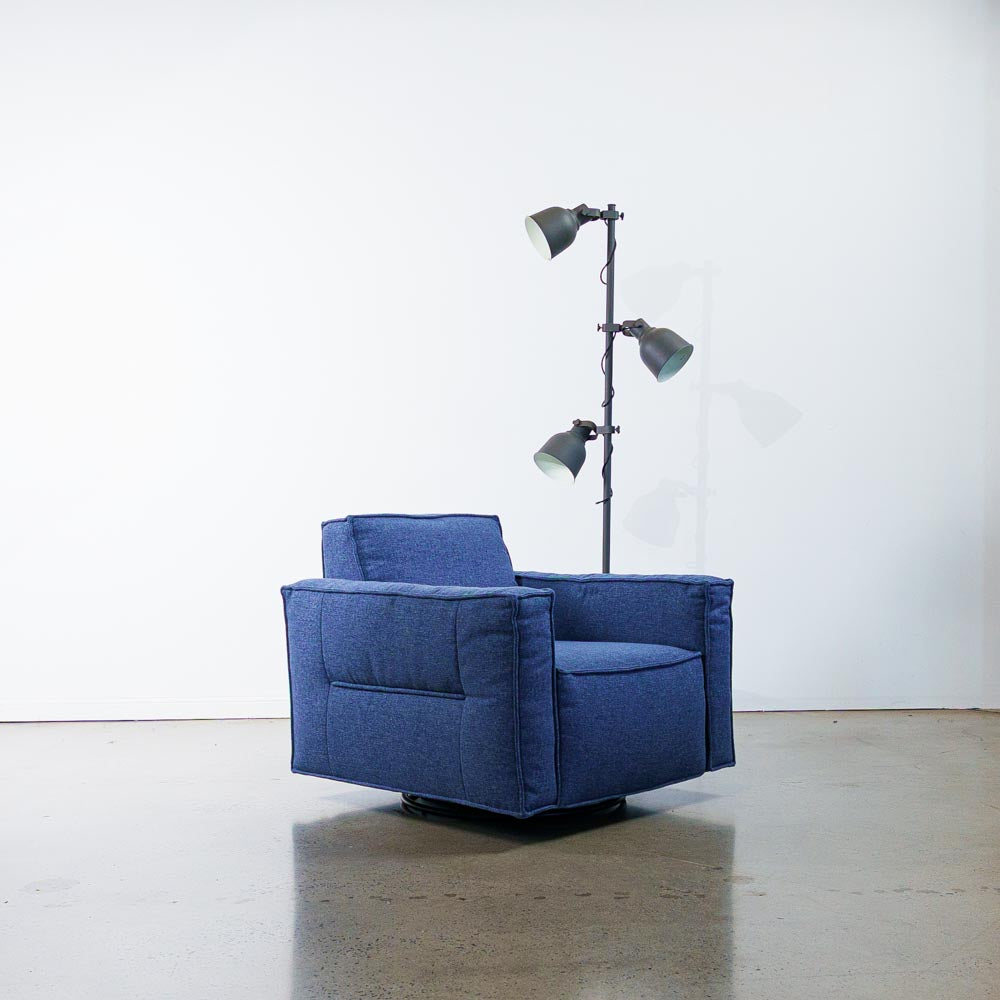 Archie Fabric Swivel Chair
