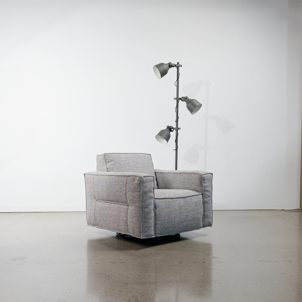 Archie Fabric Swivel Chair