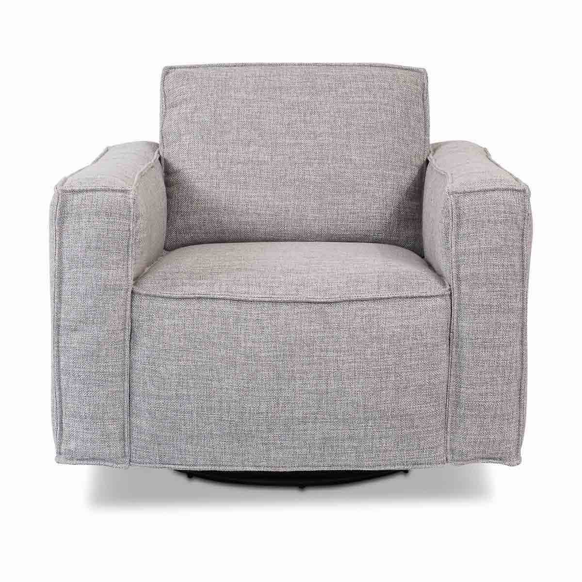 Archie Fabric Swivel Chair