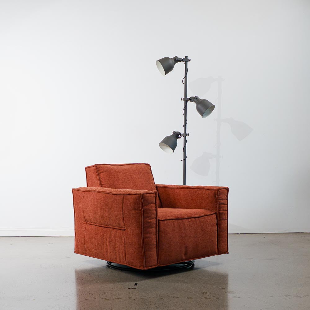 Archie Fabric Swivel Chair