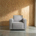 Archie Fabric Swivel Chair