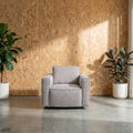 Archie Fabric Swivel Chair
