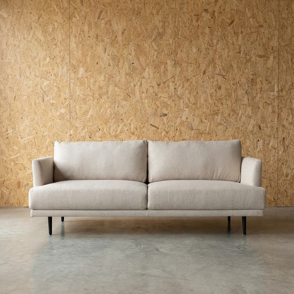 Aubrey Fabric 3 Seat Sofa