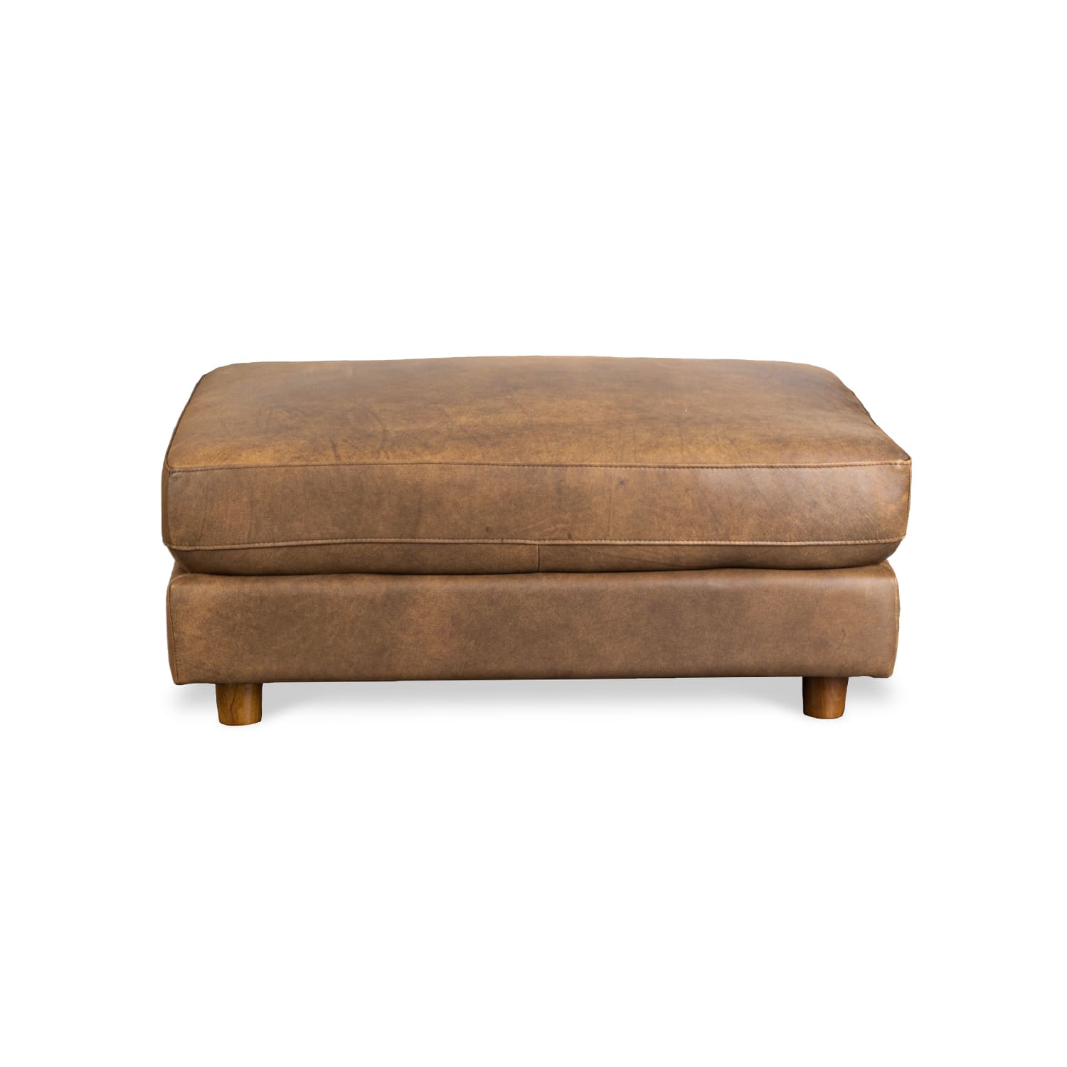 Barcelona Leather Ottoman