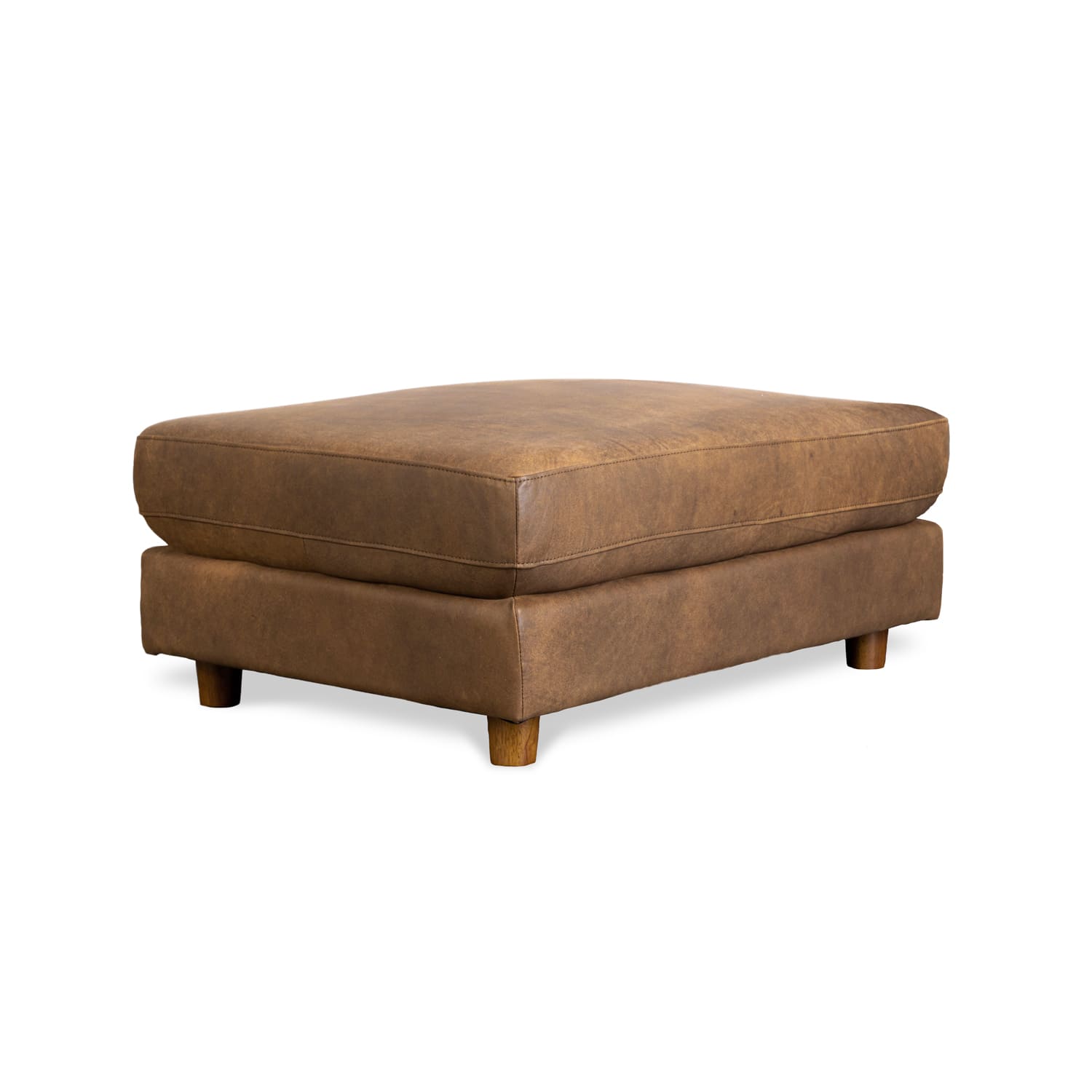 Barcelona Leather Ottoman