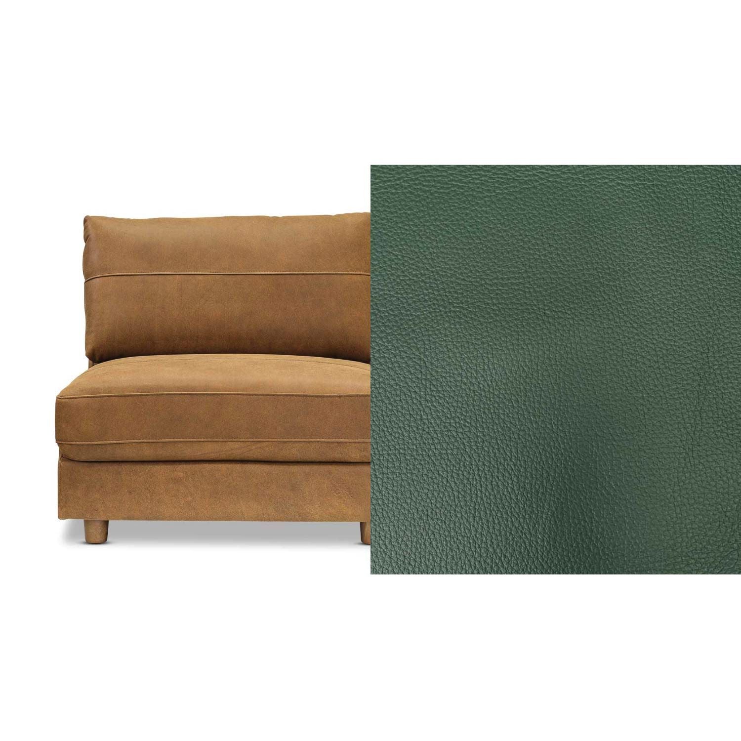 Barcelona Leather 1.5 Armless Chair