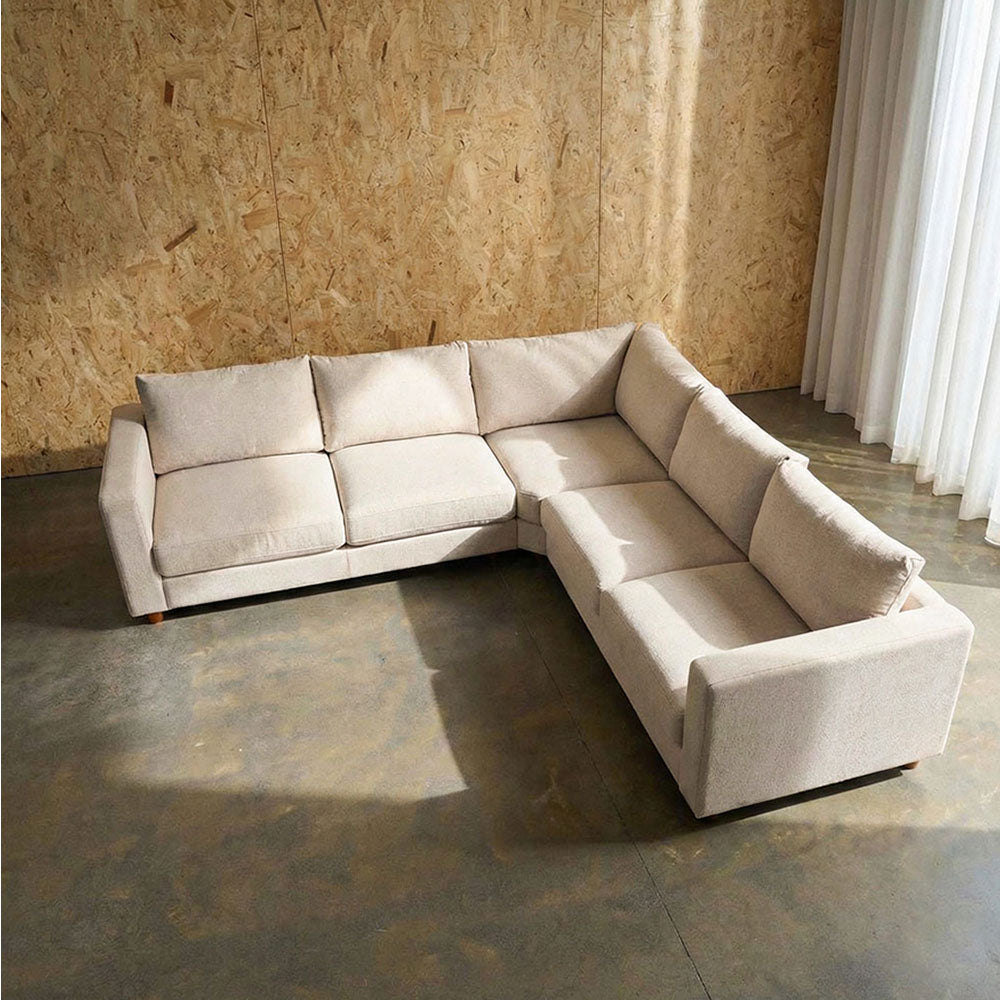 Barcelona Fabric 2.5 Seat Corner Suite
