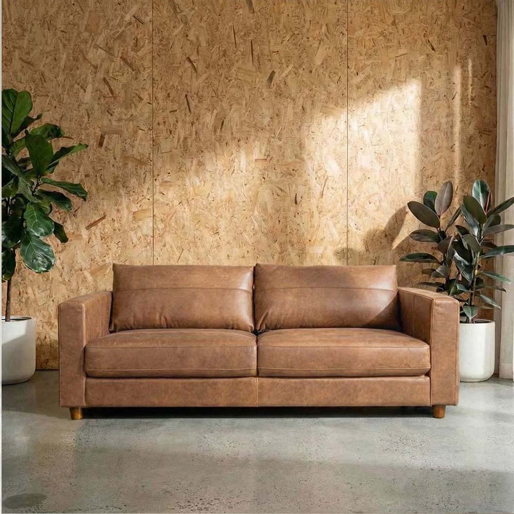 Barcelona Leather 3 Seat Sofa