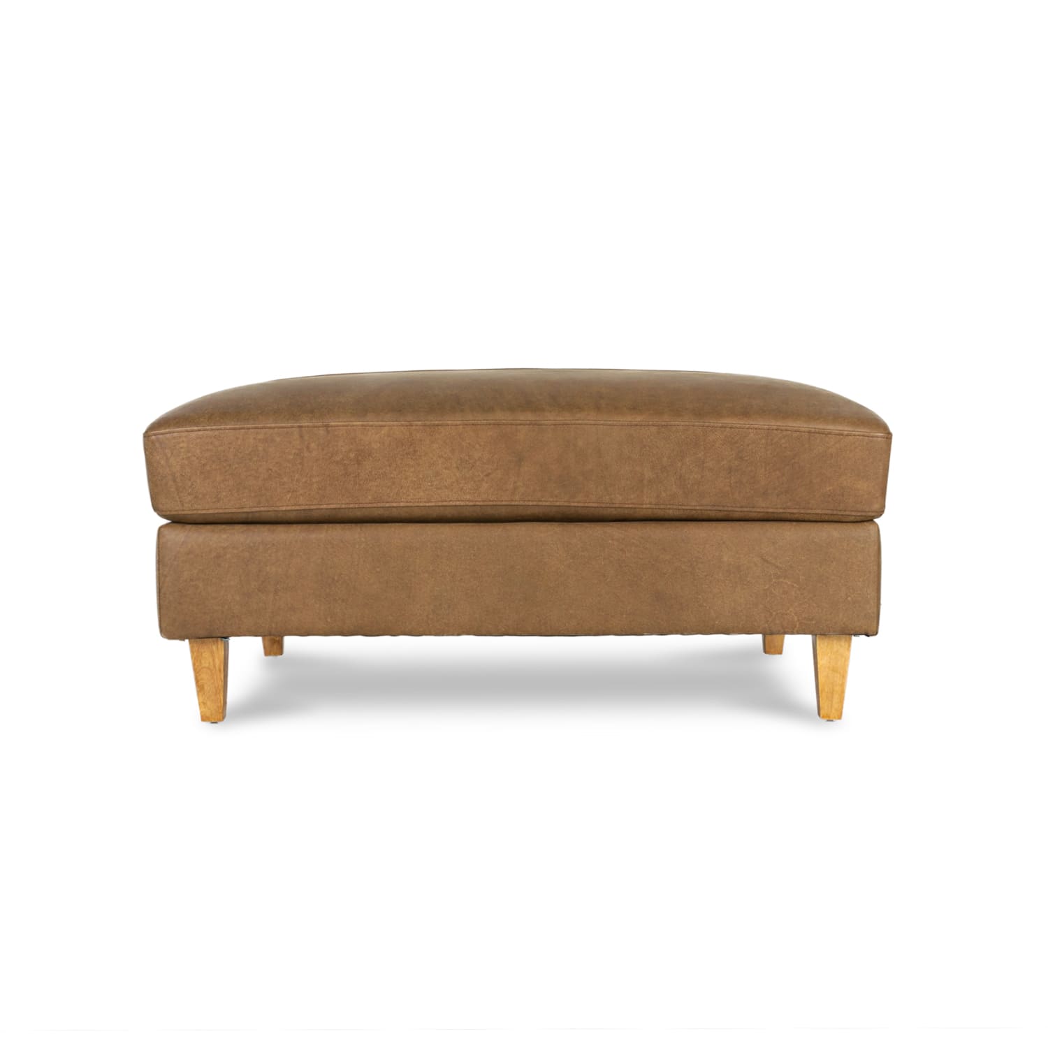 Cara Leather Ottoman