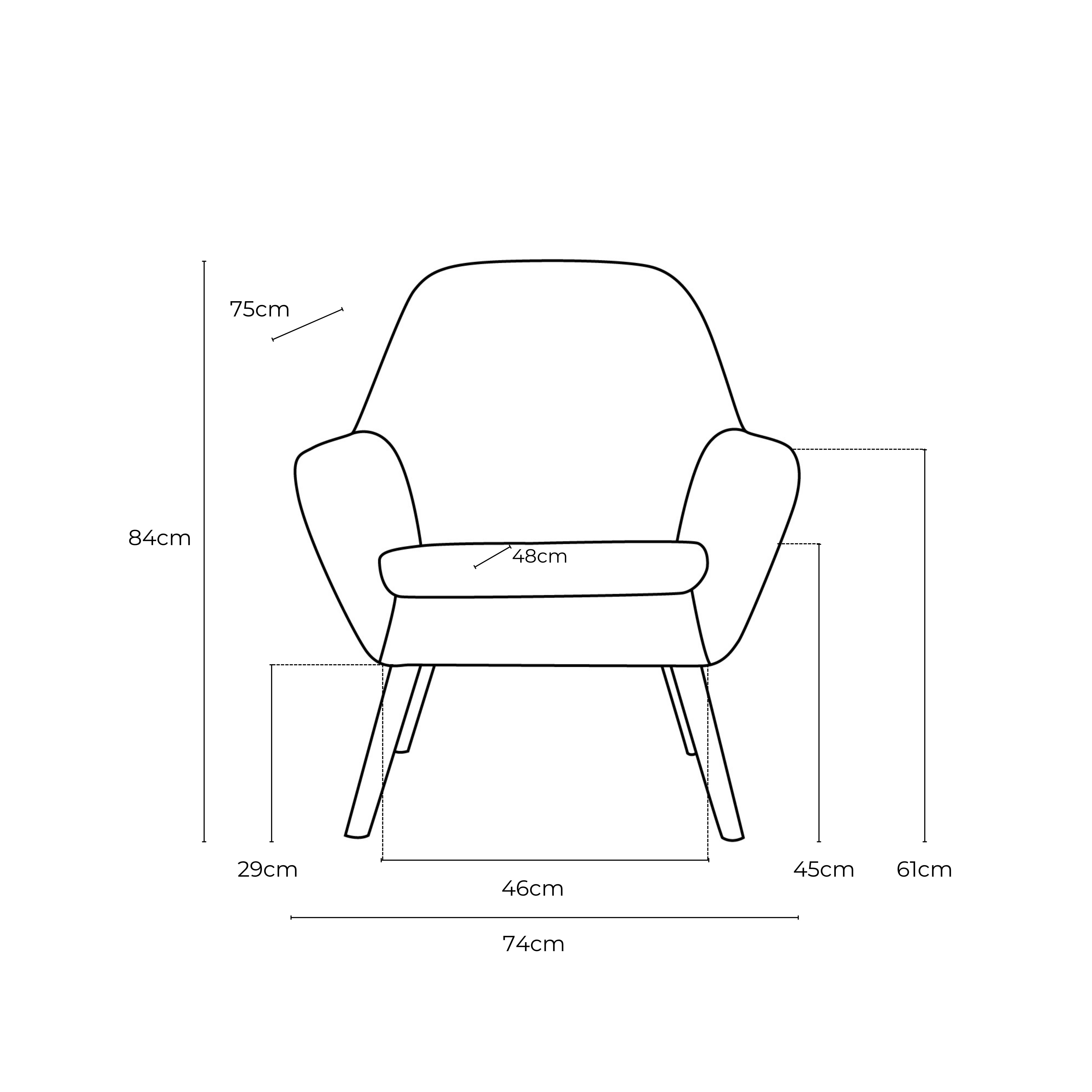 Cameo Fabric Chair