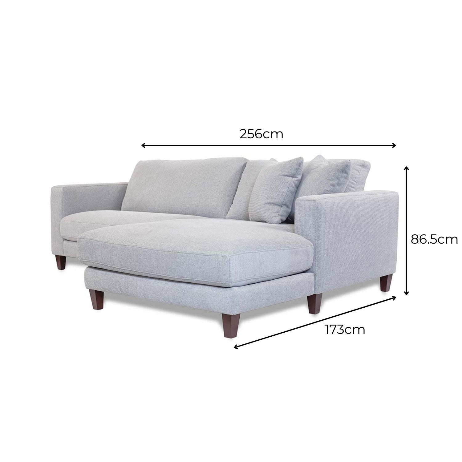 Chelsea Petite 2.5 Seat + Chaise RSF
