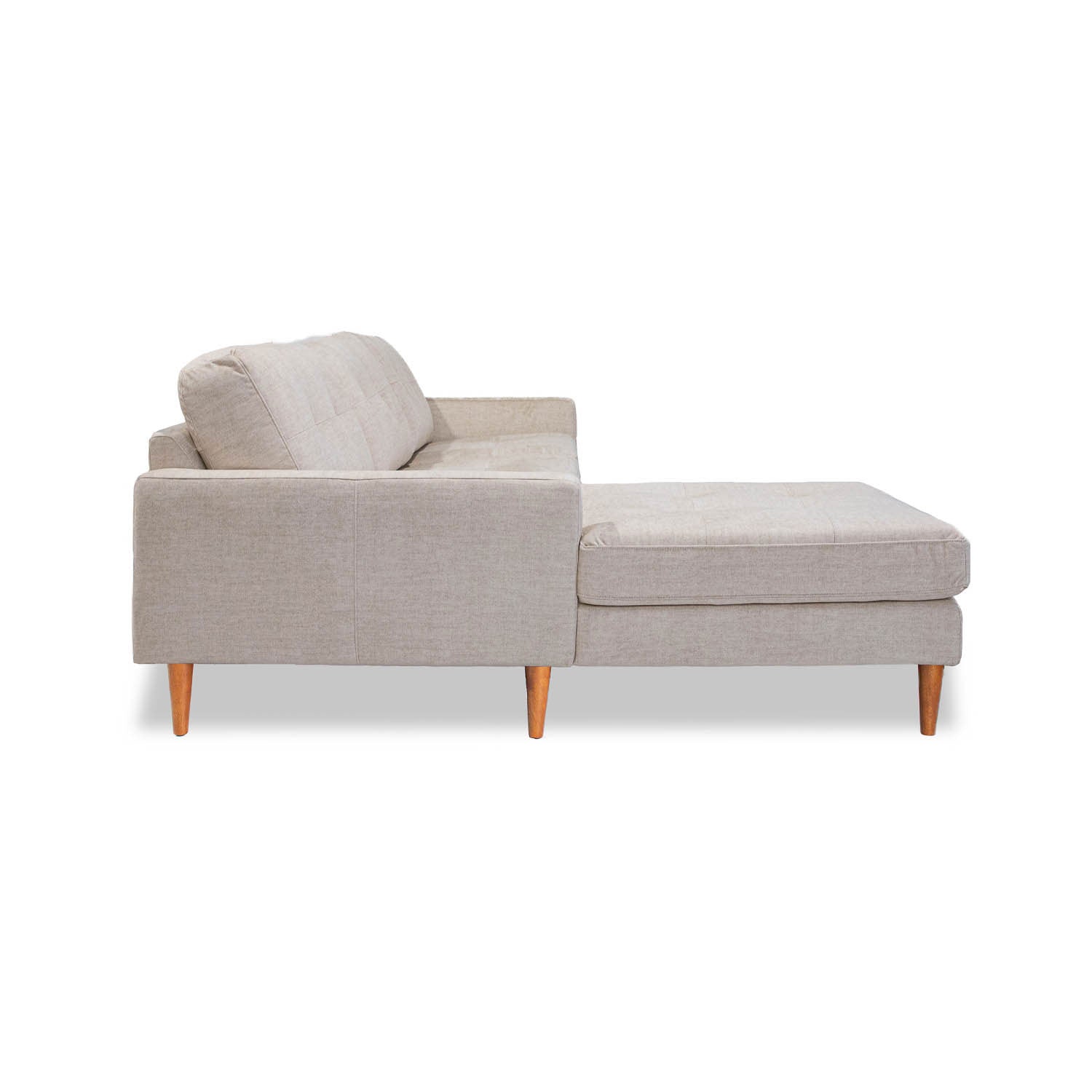Classic Fabric Left Side Facing Chaise Lounge in Vogue Cream | The Drop