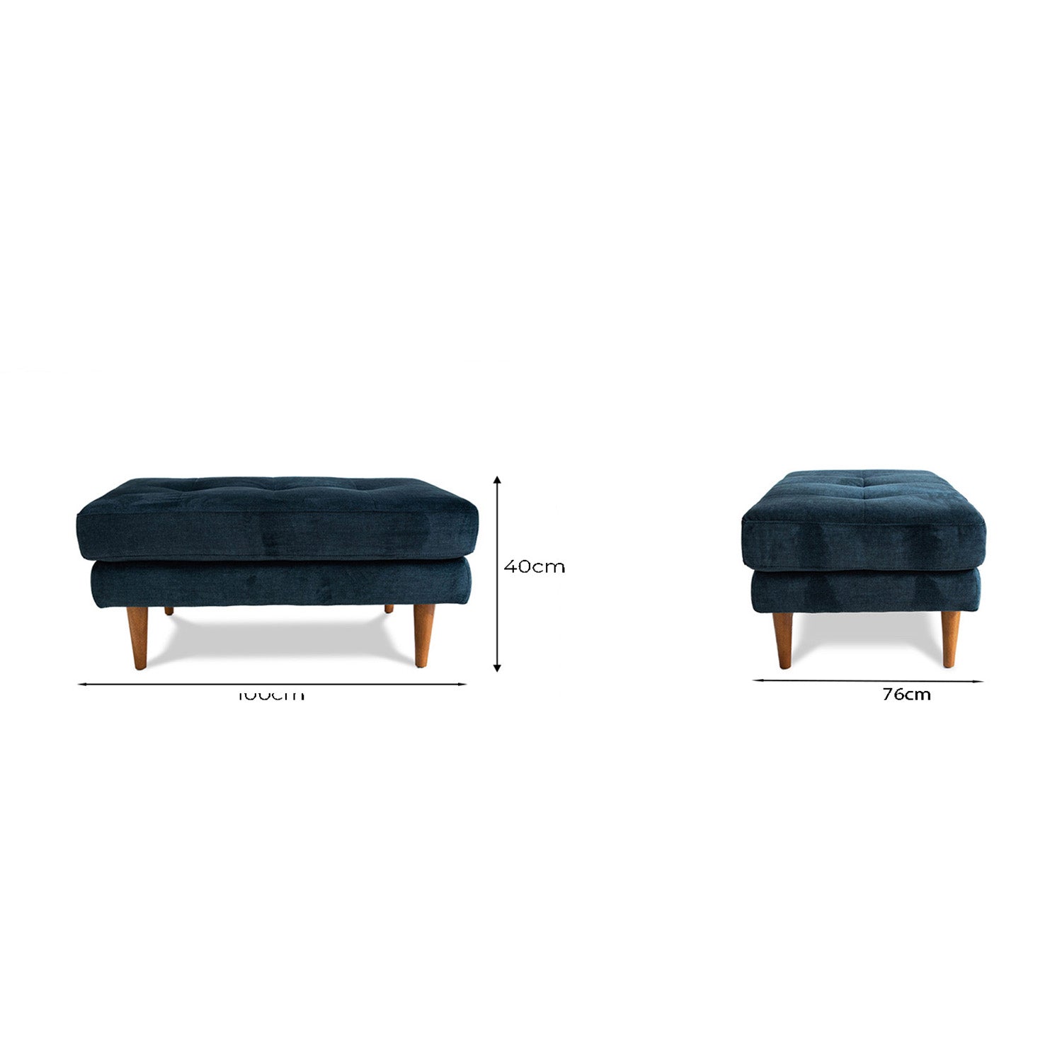 Classic Vogue Velvet Ottoman