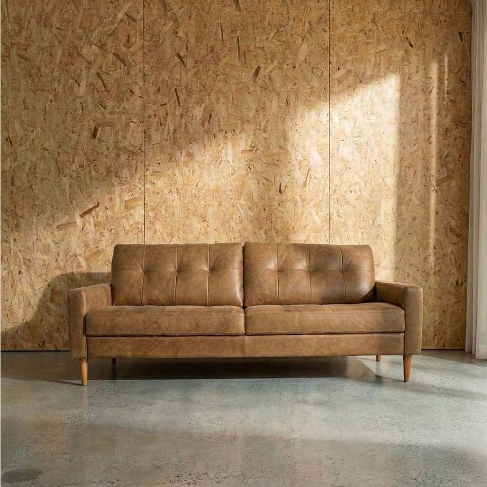 Classic Leather 3 Seat in Brumby Natural | The Drop