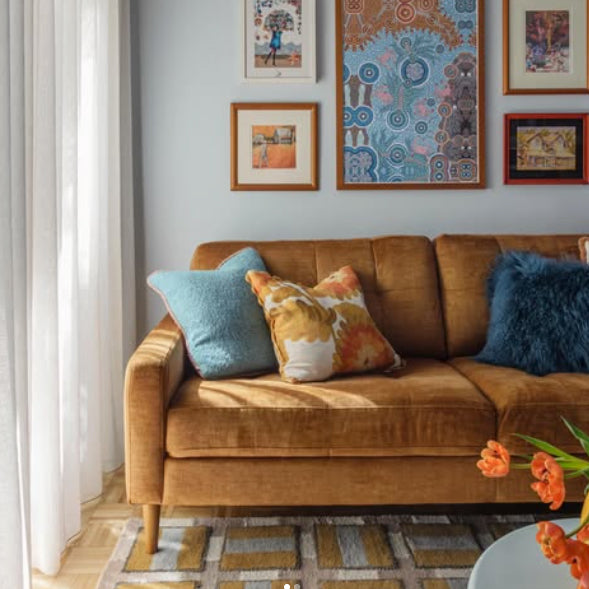 Classic Fabric 3 Seat Sofa