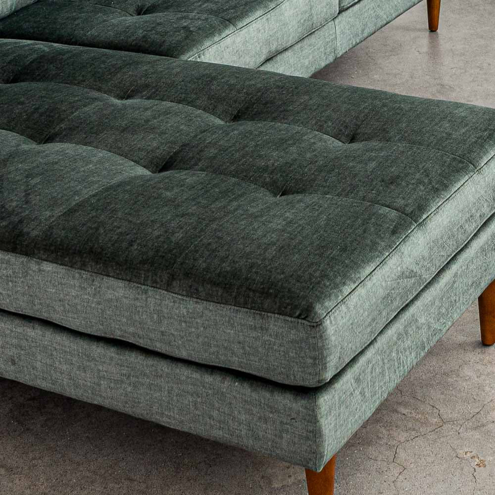 Classic Fabric Right Side Facing Chaise Lounge