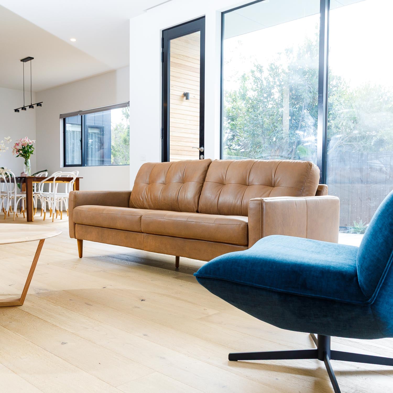 Classic Leather 3 Seat Sofa