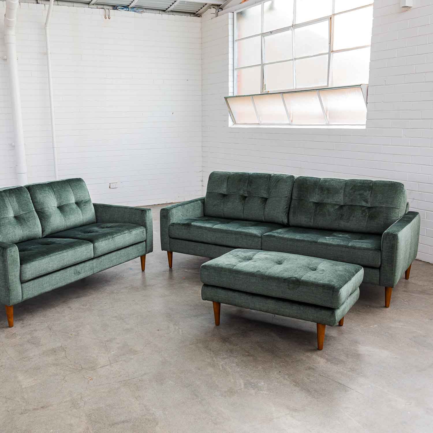 Classic Vogue Velvet 3 Seat Sofa