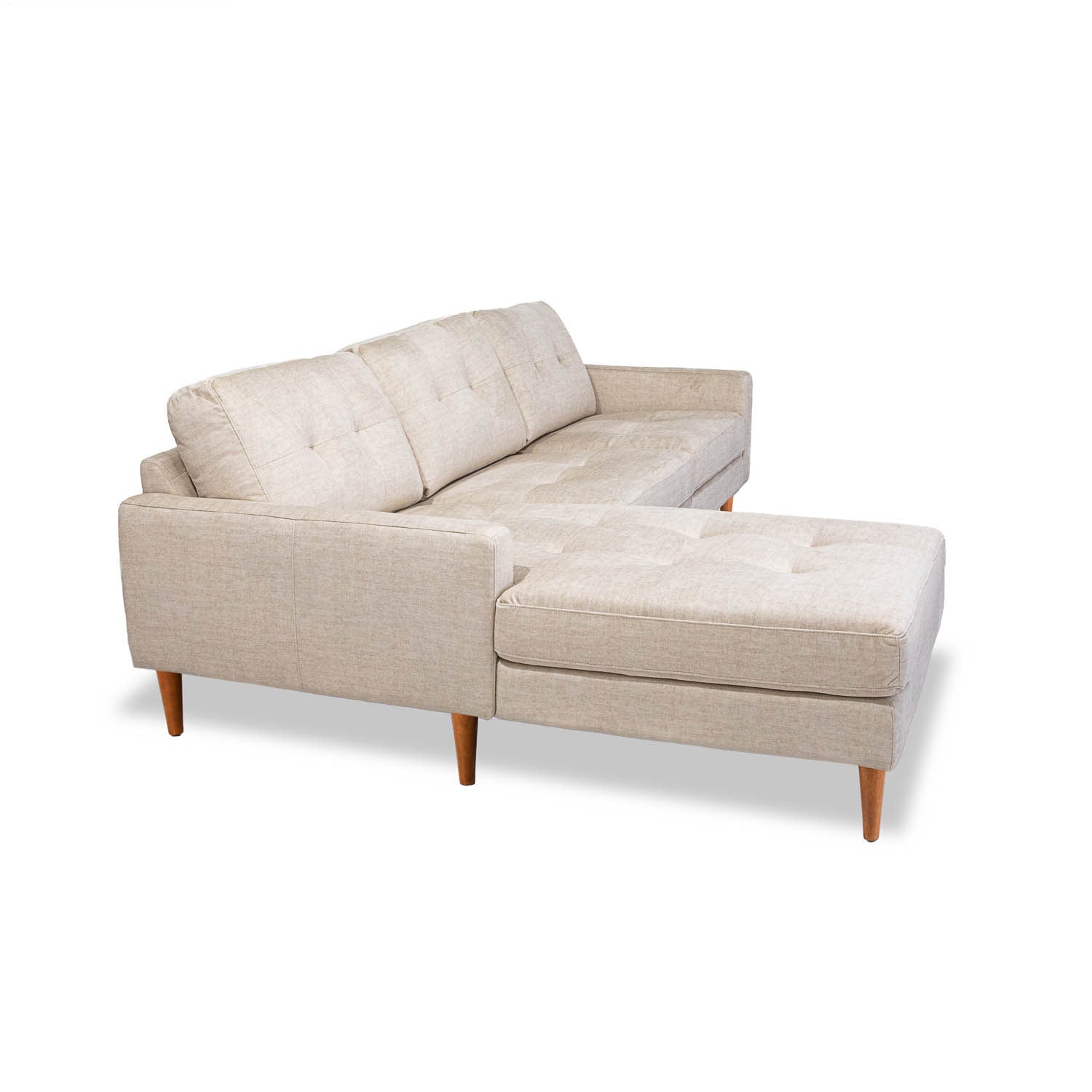 Classic Fabric Left Side Facing Chaise Lounge in Vogue Cream | The Drop