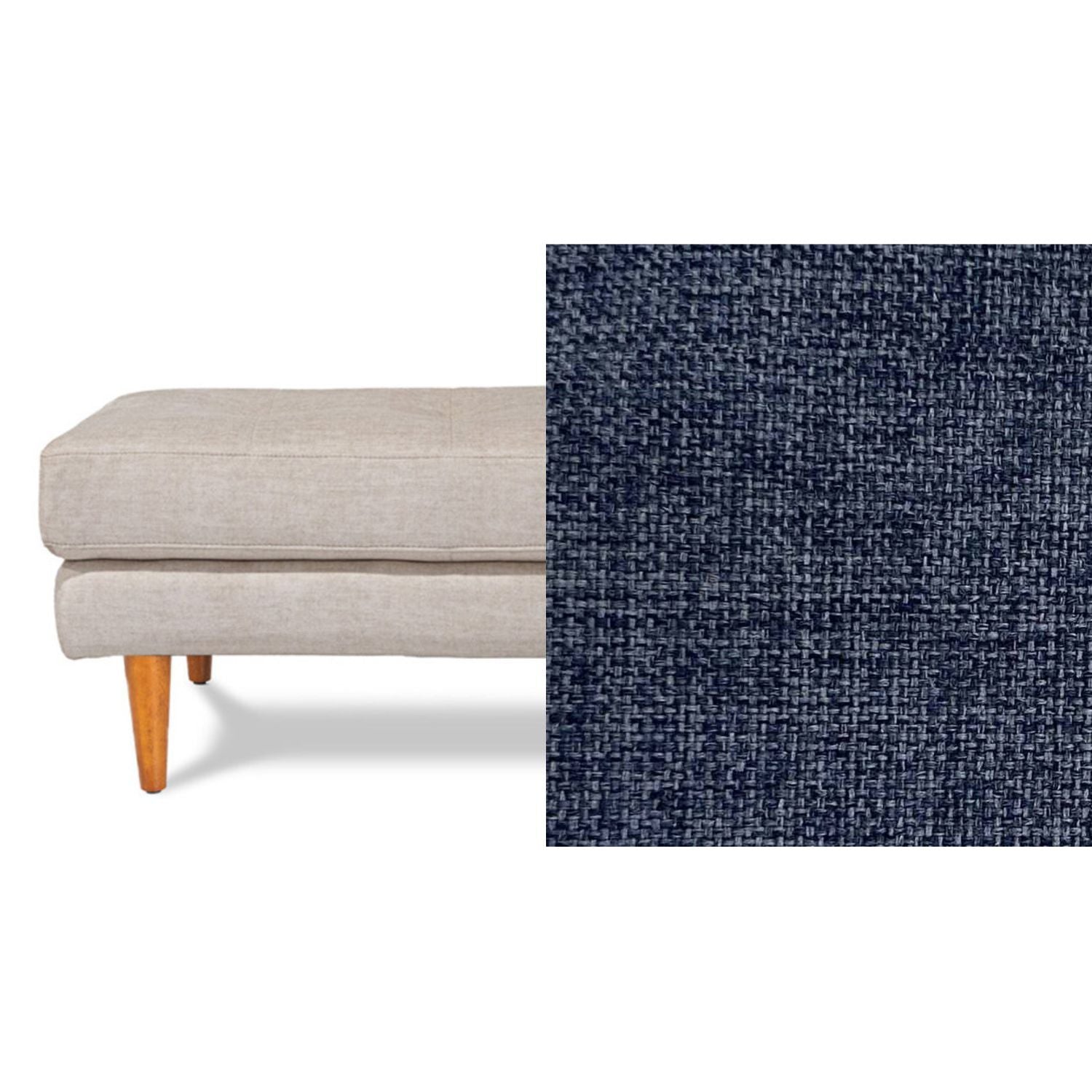 Classic Fabric Ottoman