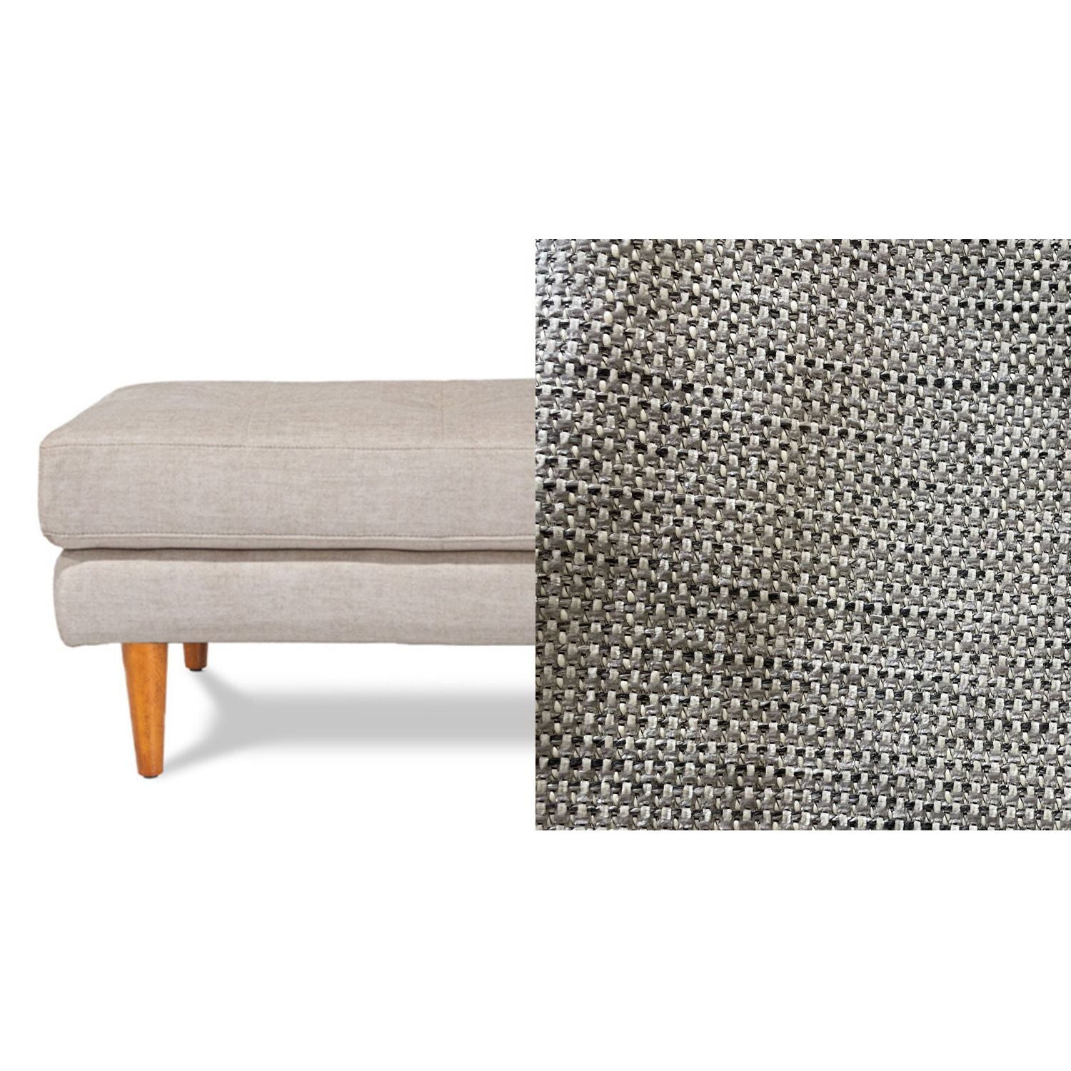 Classic Fabric Ottoman
