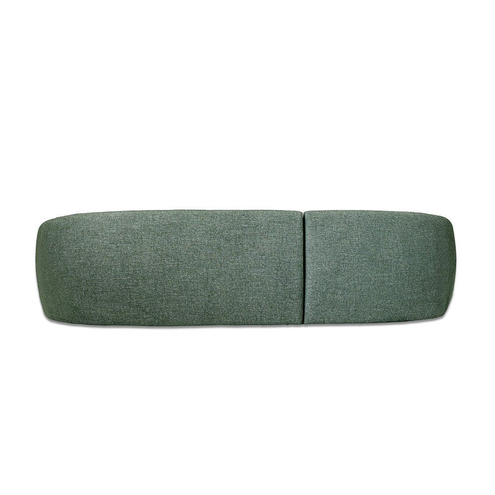 Crescent Fabric Left Side Facing Chaise Lounge
