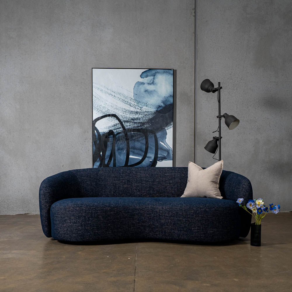Crescent Fabric 3 Seat