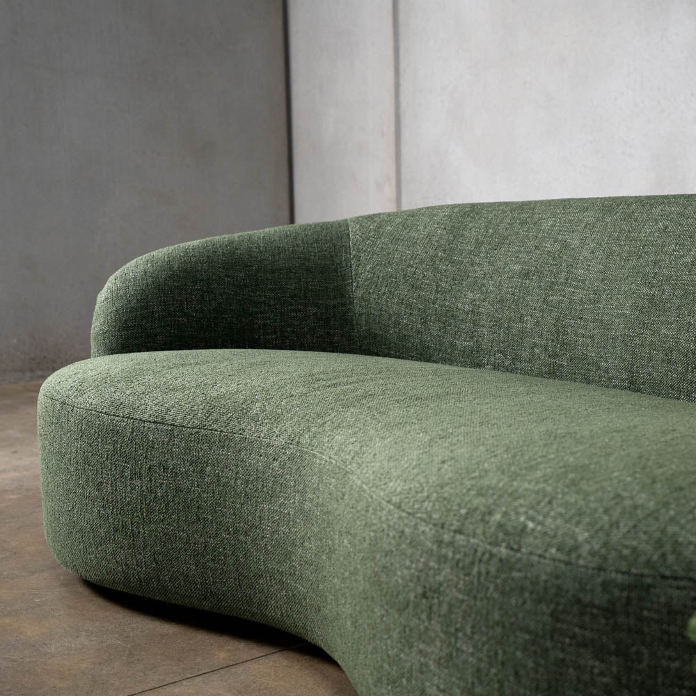 Crescent Fabric 3 Seat