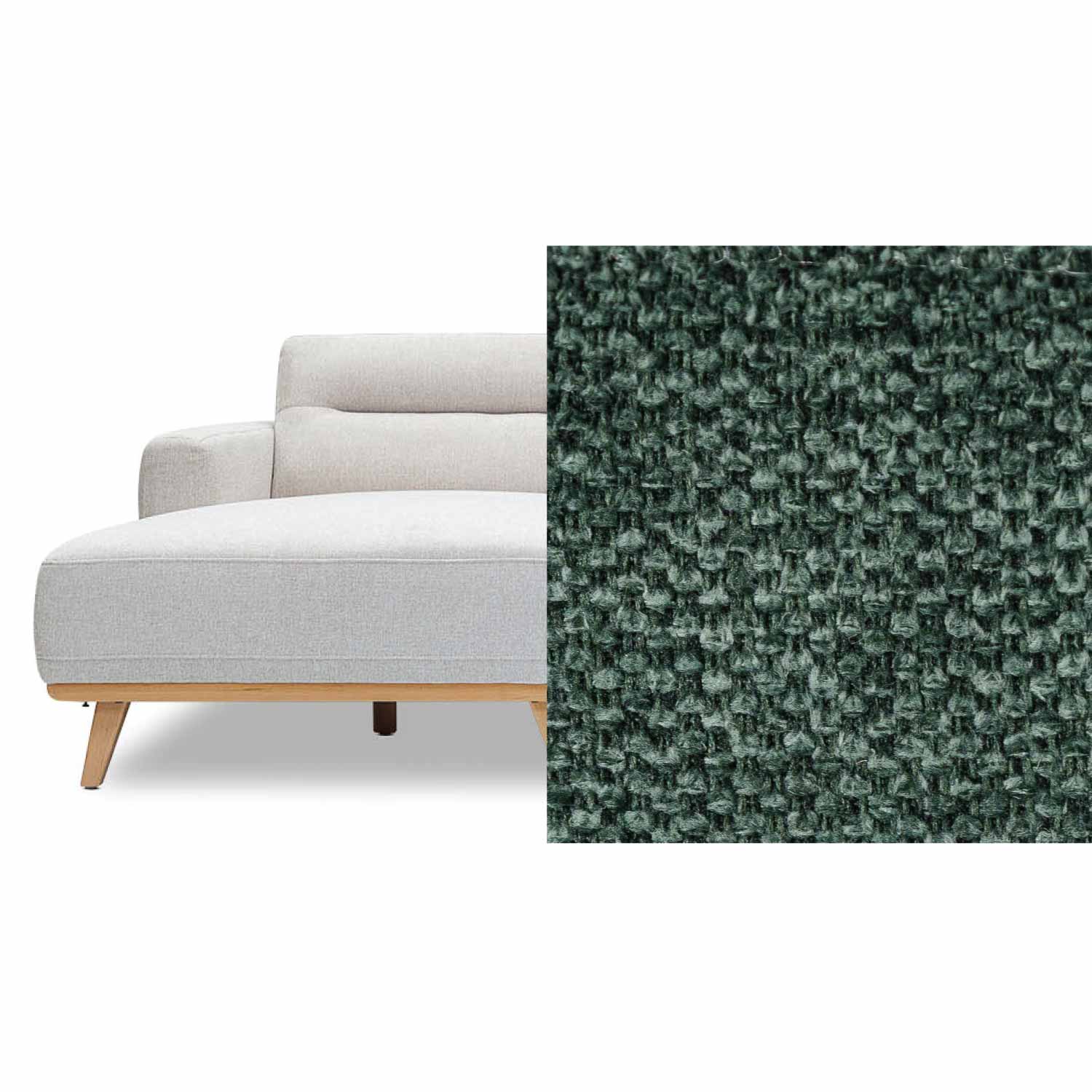 Kate Fabric Left Side Facing Chaise Lounge